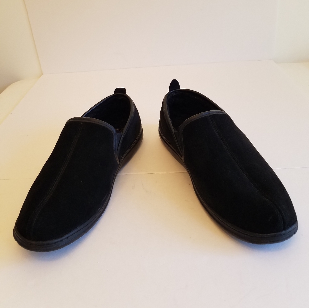 L.B. Evans Men's Klondike Black Suede Slip on Shoes Size 14EEE